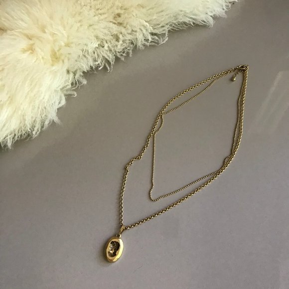 Double Chain Gold Necklace - Picture 2 of 5